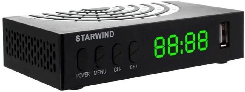 Ресивер DVB-T2 StarWind CT-220, черный